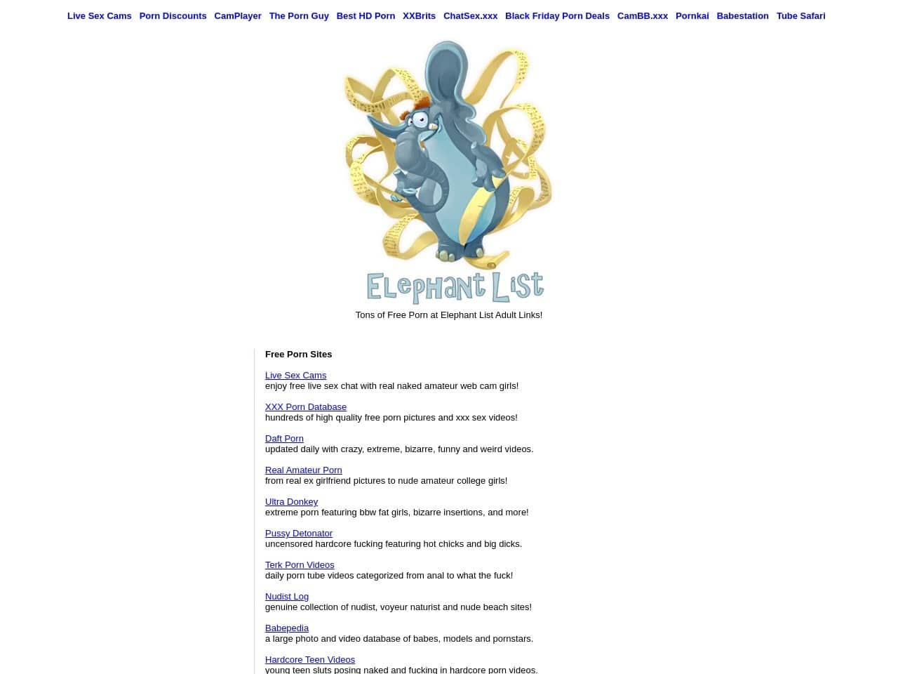 Elephant list.com